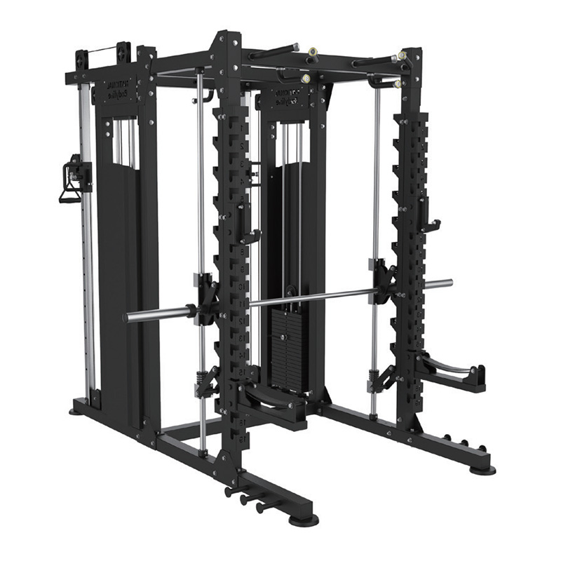 Squat Rack Functional Trainer Smith And Squat Rack Machine Cable Crossover